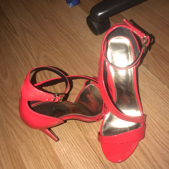 all red heels
